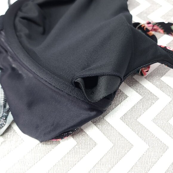 Lands End Tankini Swim Top Size 12 Square Neck Underwire Bra Swimsuit $78 - Picture 8 of 12